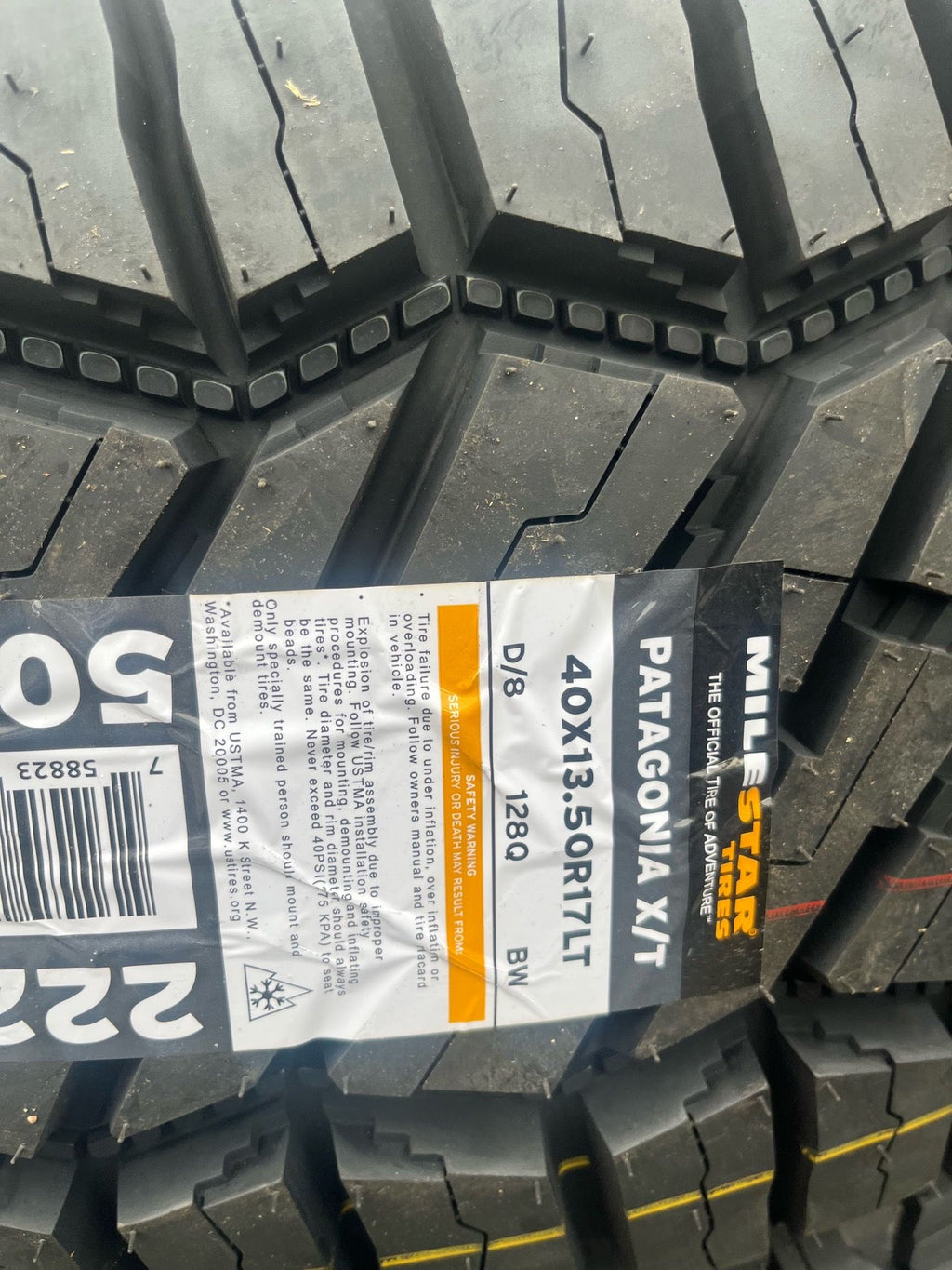 Milestar Patagonia XT 40-13.50-17 Set of 5 NEW