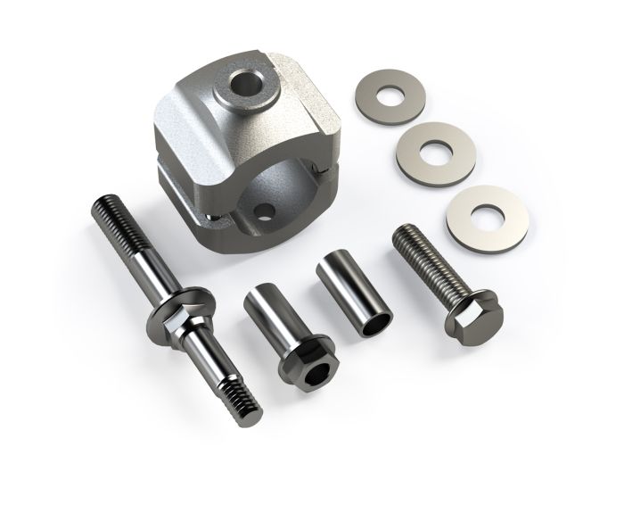 Teraflex Steering Stabilizer Relocation Kit for 07-18 Jeep Wrangler JK with OEM Tie Rod