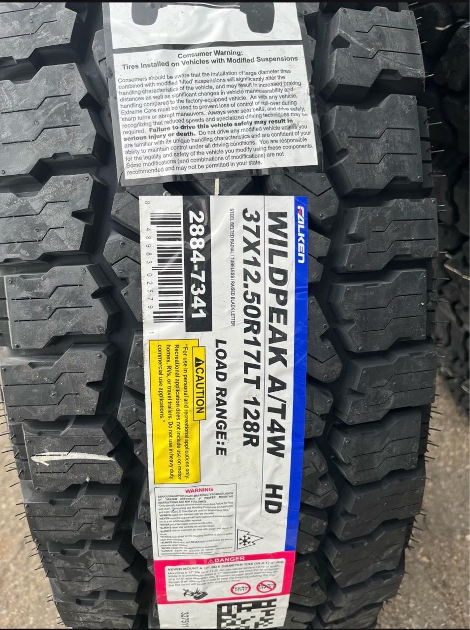 Falken Wildpeak A/T4W All-Terrain Tire 37x12.50R17LT 128R