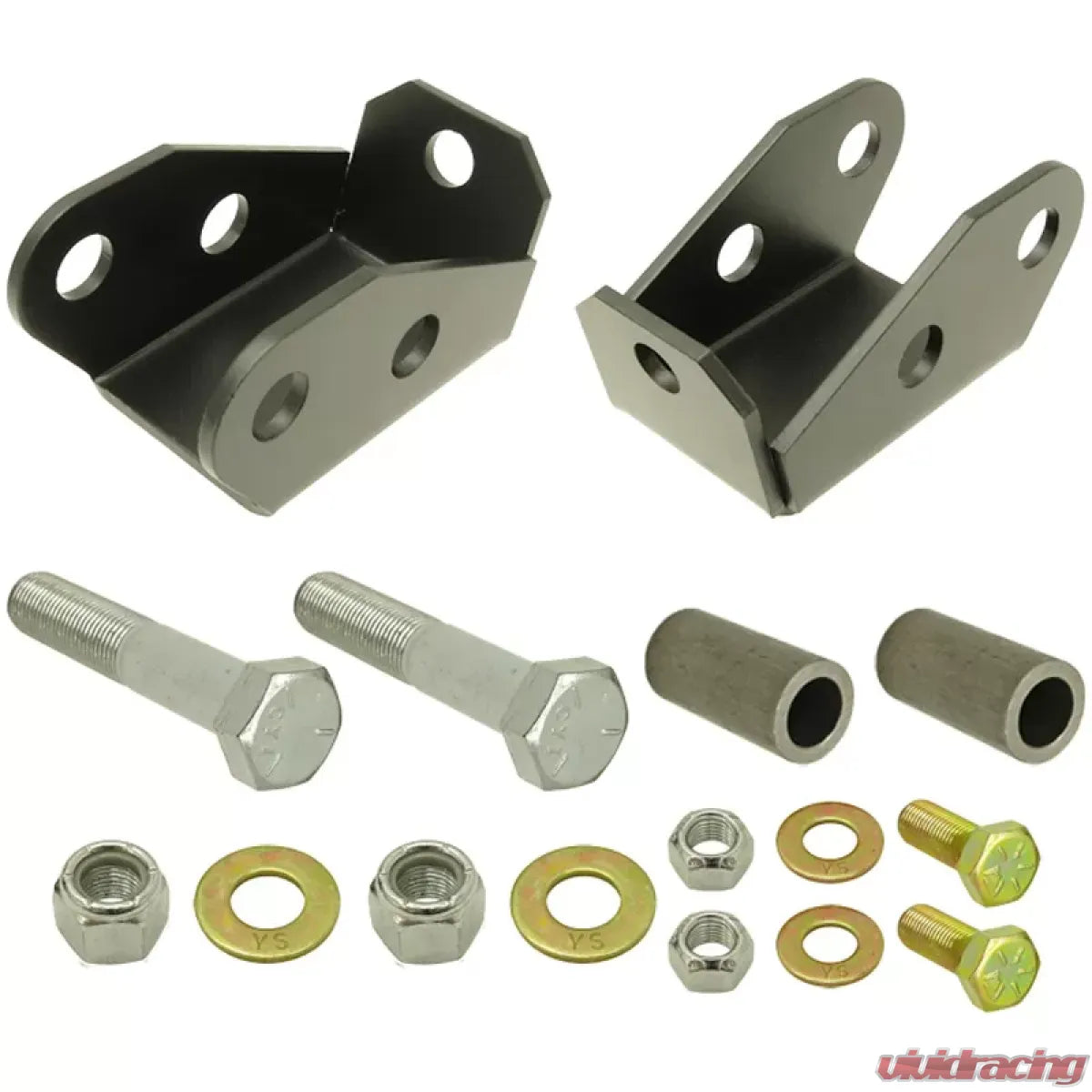 Rock Jock Rear Lower Shock Mount Extensions — 1997-2006 Jeep Wrangler TJ/LJ