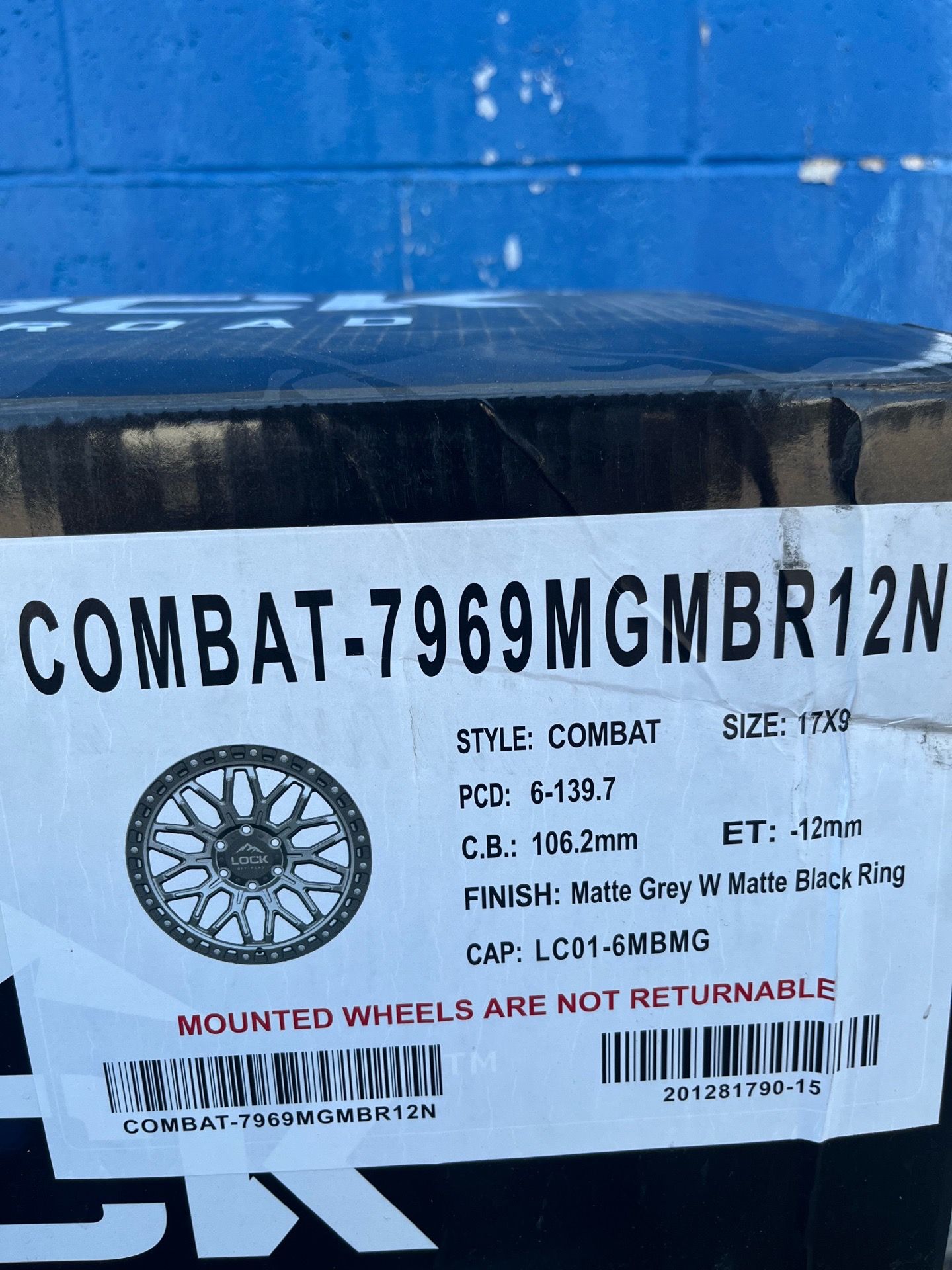 Lock Off-Road Combat 17x9 Wheels + BFGoodrich KO2 285/70R17 Package