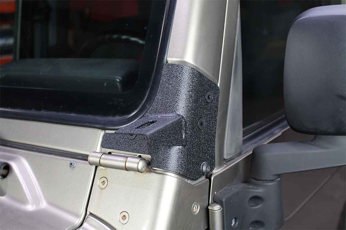Fishbone Offroad Windshield Light Brackets – 1997-2006 Jeep Wrangler TJ/LJ