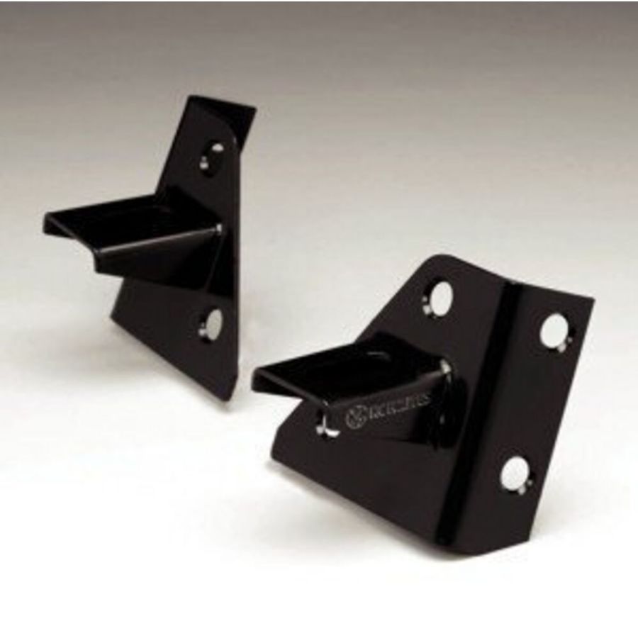 KC HiLiTES Windshield Light Mounts — Black Powder Coated Steel (1986-1995 Jeep Wrangler YJ)