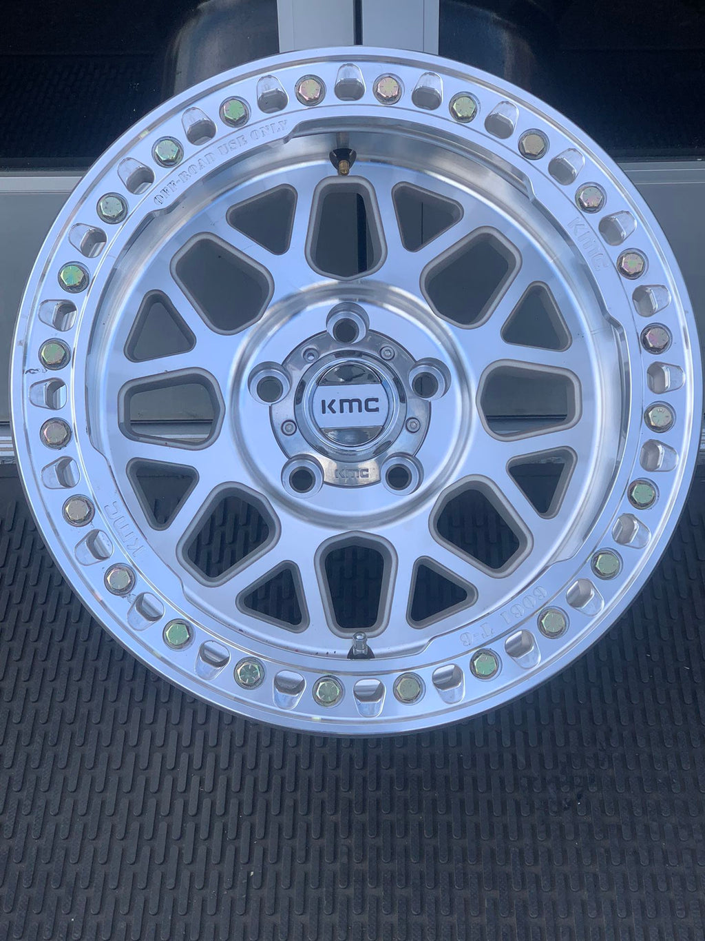 KMC KM235 Grenade Bead Lock Wheels 17x9 5x5 Machined