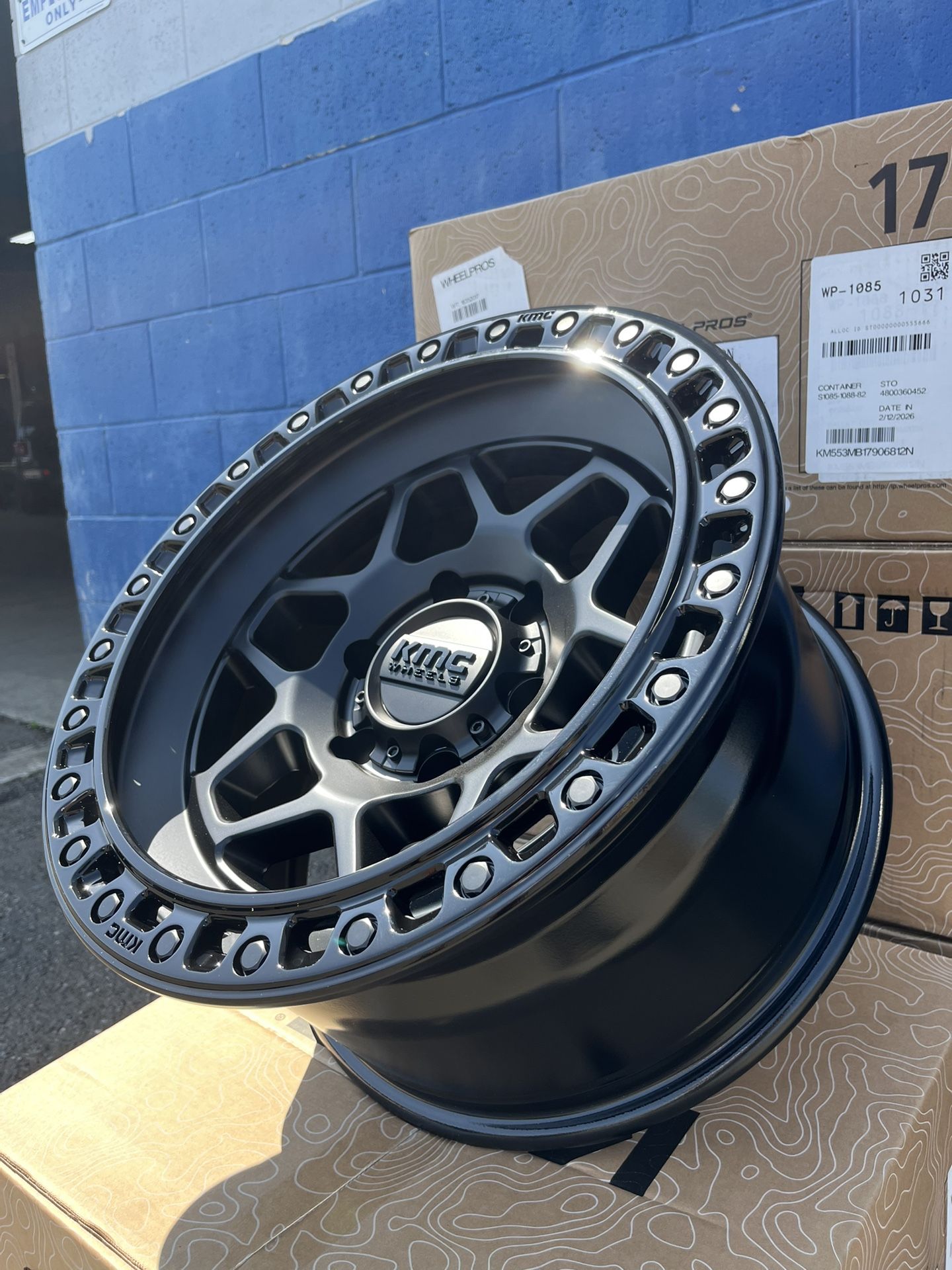 KMC KM553 TORX WHEELS 17x9, 6x139.7 Matte Black
