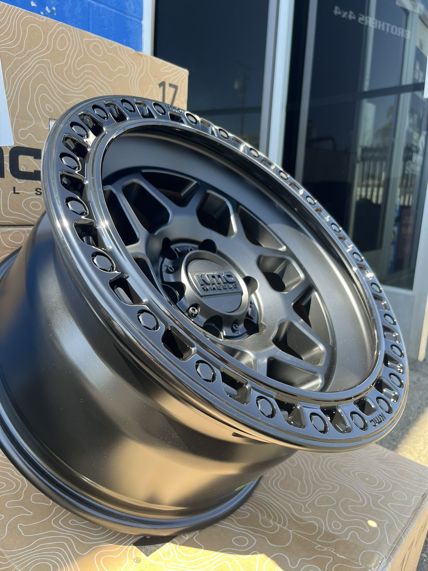 KMC KM553 TORX WHEELS 17x9, 6x139.7 Matte Black