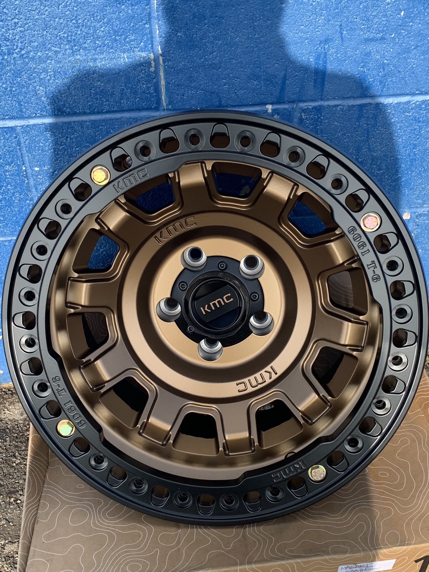 KMC KM236 Tank Bead Lock Wheels 17x9 5x5 Bronze