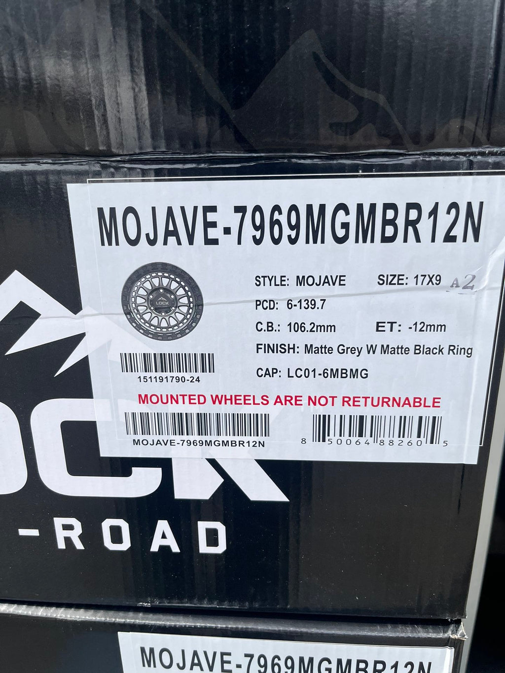 Lock Off-Road Mojave Wheels 17x9 6x139.7 (4 New)