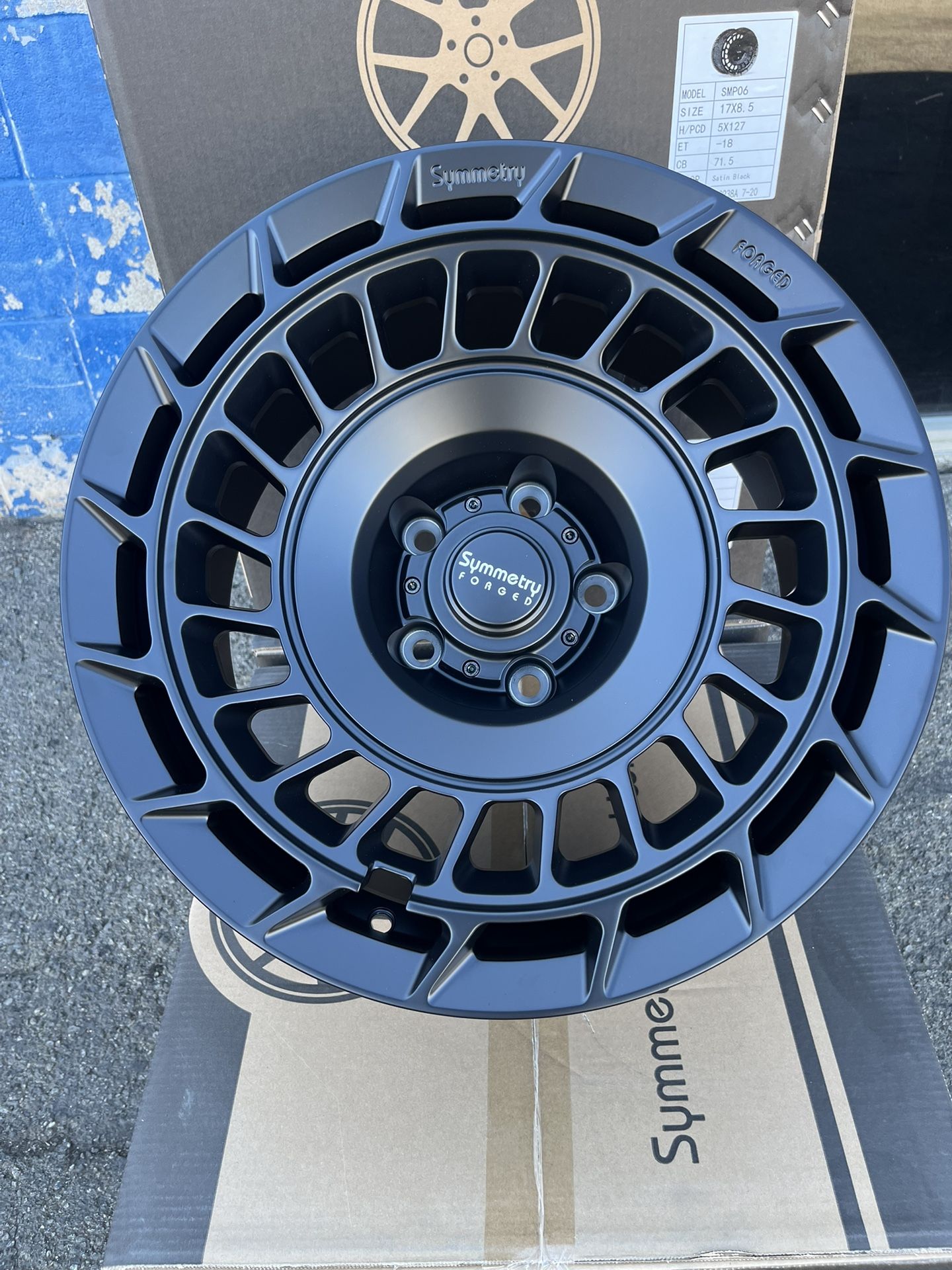 Symmetry SMP06 FORGED WHEELS 17”x8.5 5x5 (5 New)