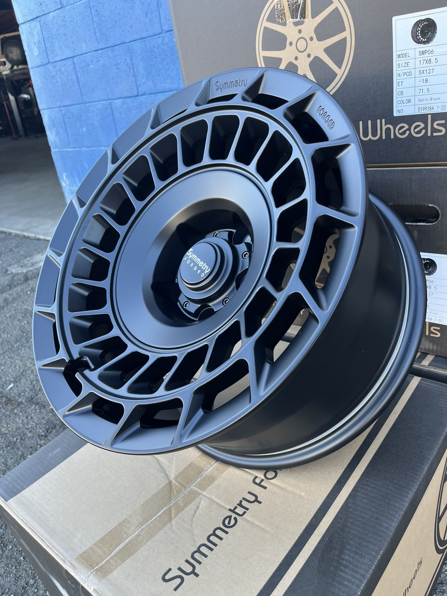 Symmetry SMP06 FORGED WHEELS 17”x8.5 5x5 (5 New)