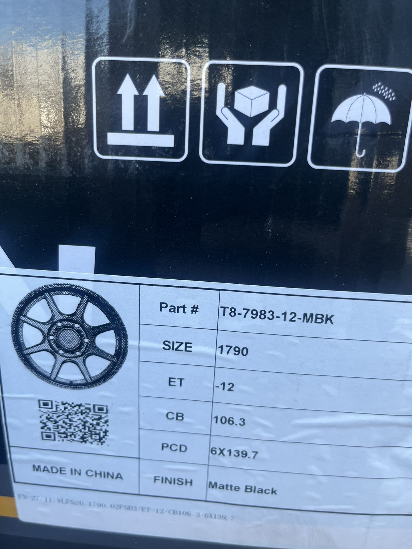 Falcon T8 Seeker Wheels 17x9, 6x139 (4 New)