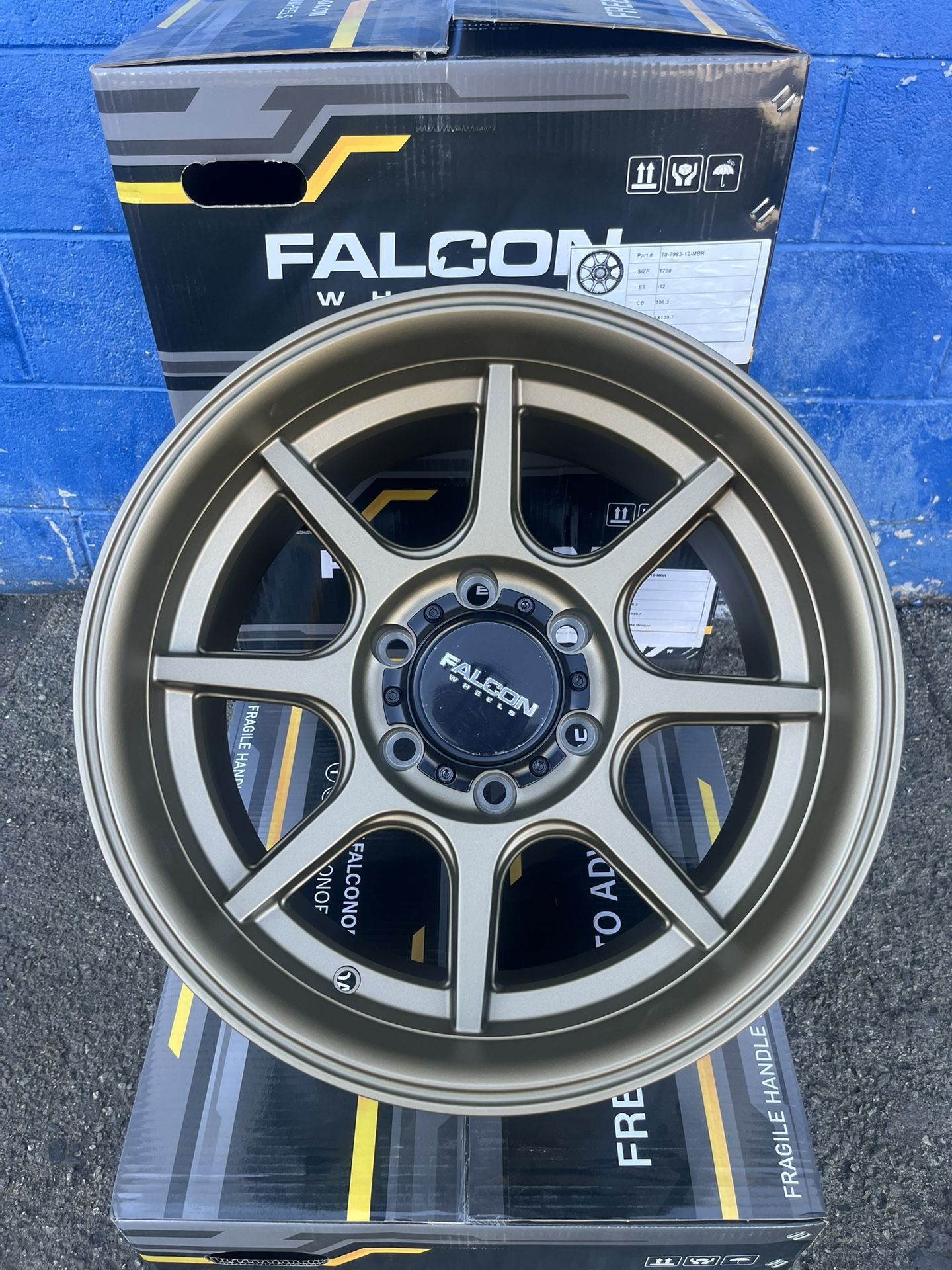 Falcon T8 Seeker Wheels 17x9, 6x139 (4 New) Bronze
