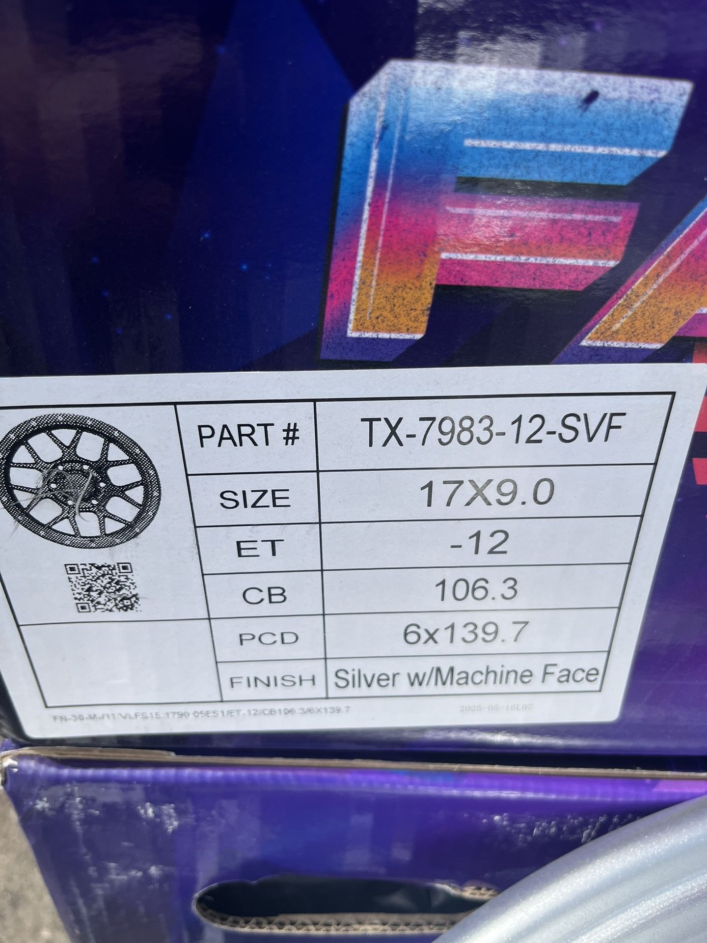 FALCON TX-TITAN WHEELS 17x9 6x139.7 Set of 4